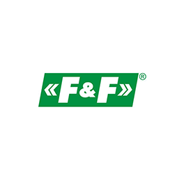 Logo von F&F – Hersteller von Haus- und Industrieautomation, Kunde von BaZeKo im Bereich der Auftragsfertigung von Elektronik